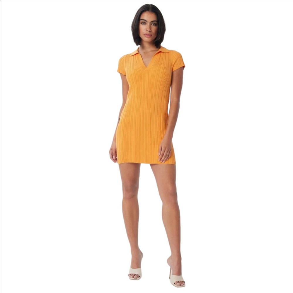 NWT LITA BY CIARA Rib Cotton Blend Polo Minidress in Size XXL